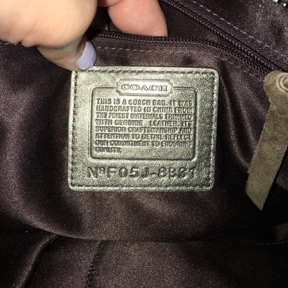 Coach Suede Beaded Tote - Picture 7 of 7